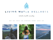 Tablet Screenshot of livingwaterwellness.org